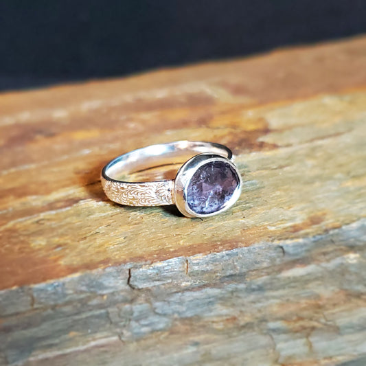 Iolite & Sterling Ring