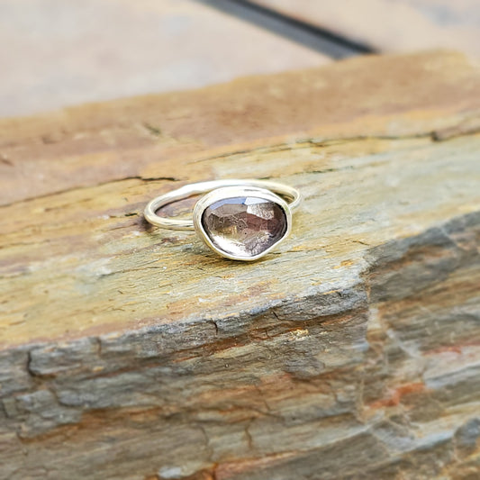 Rosecut Iolite Ring