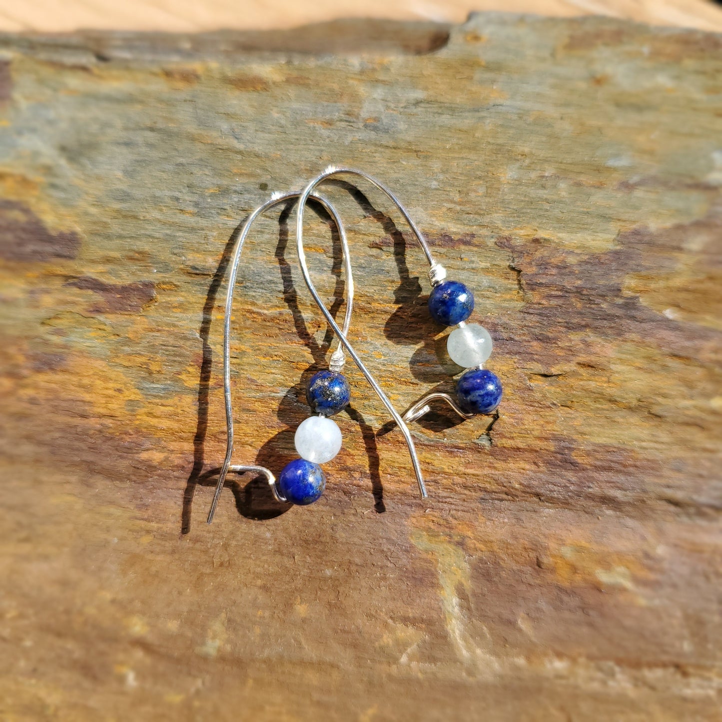 Lapis & Aquamarine Earrings