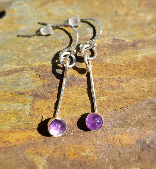 Amethyst Drop earrings