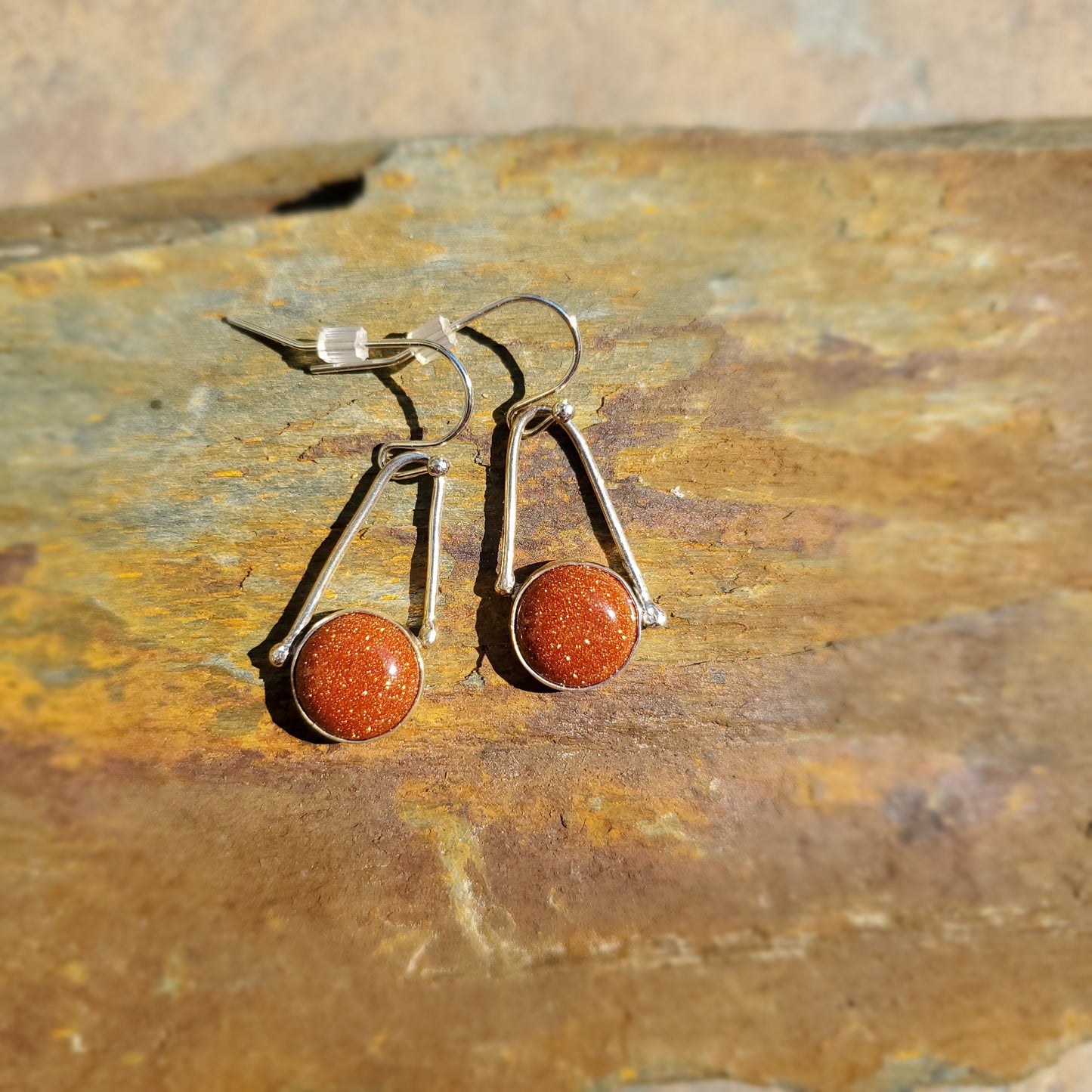 Goldstone Earrings