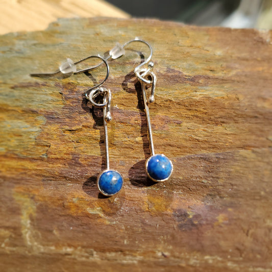 Denim Lapis Lazuli Drop earrings